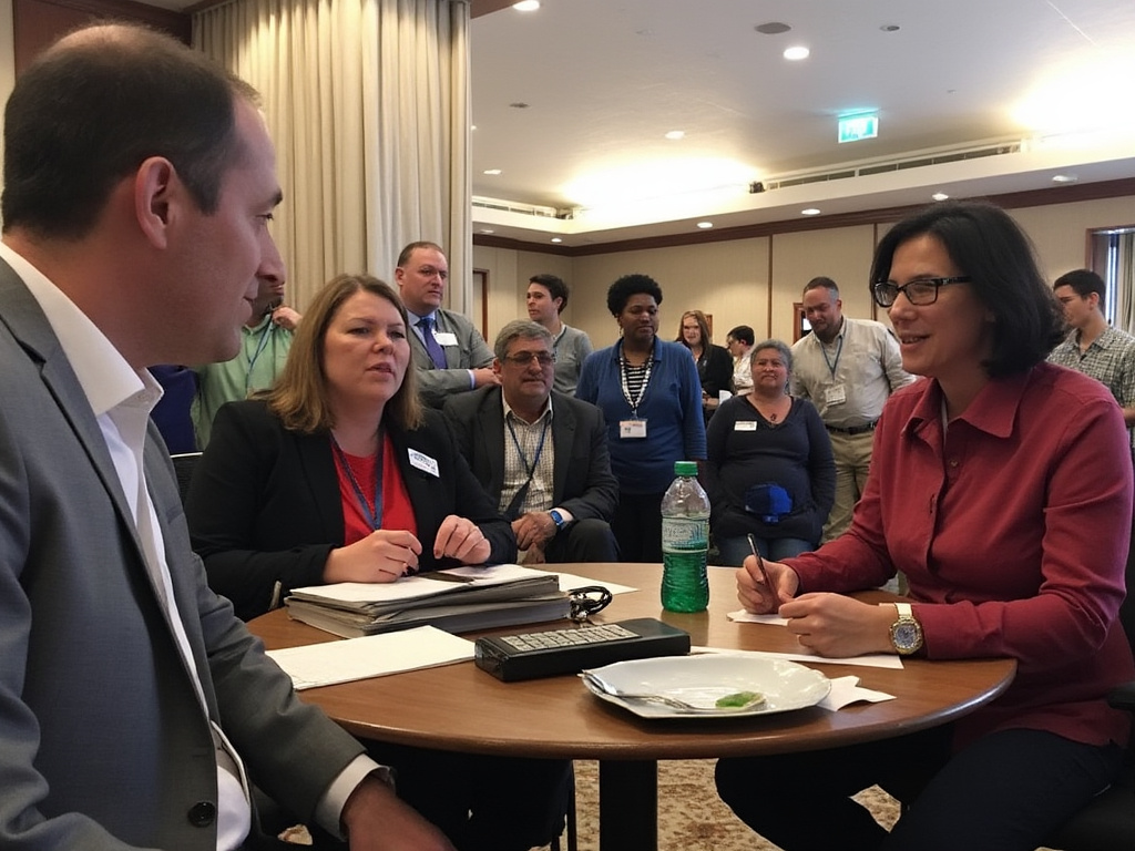 Senators listening to someone from ByteDance speak