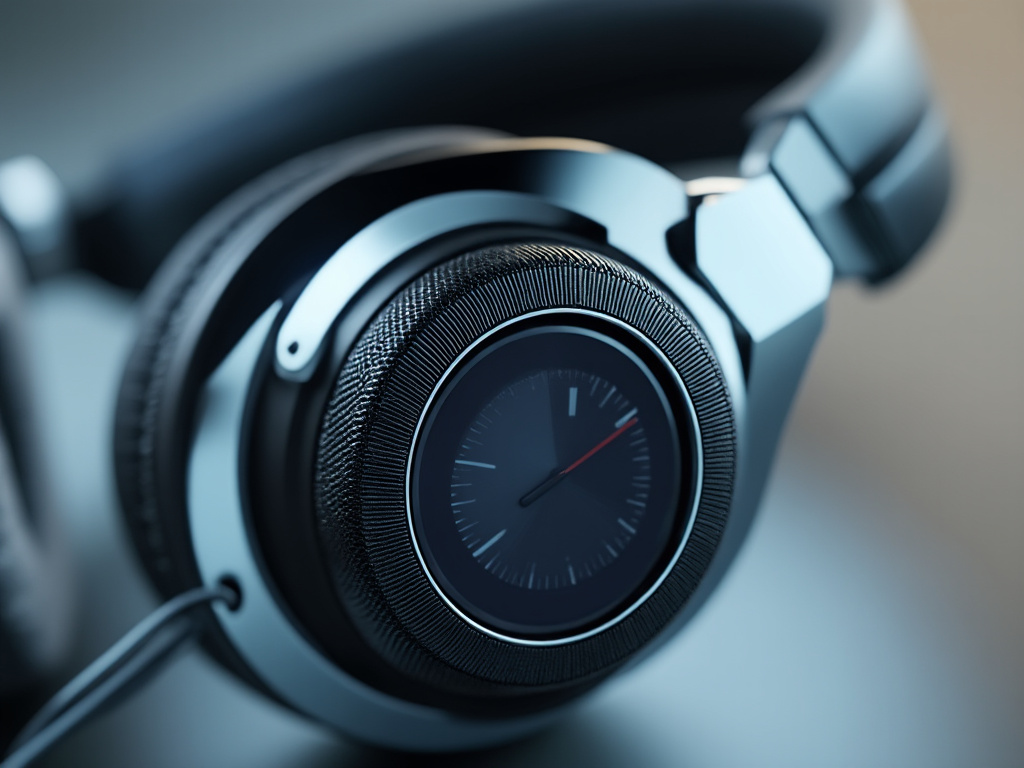 a professional and fashionable headset with a prominent volume knob