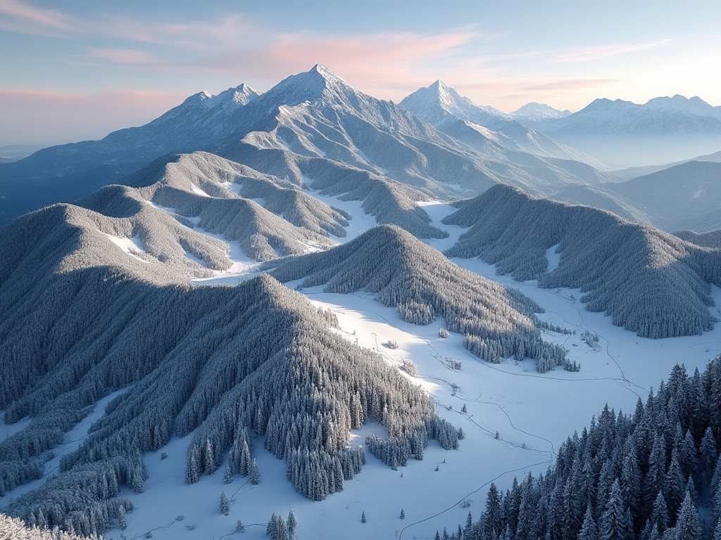 Mountains covered in layers of furnace filters.