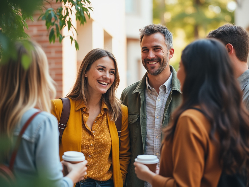 Airbnb hosts greeting visitors with a warm welcome