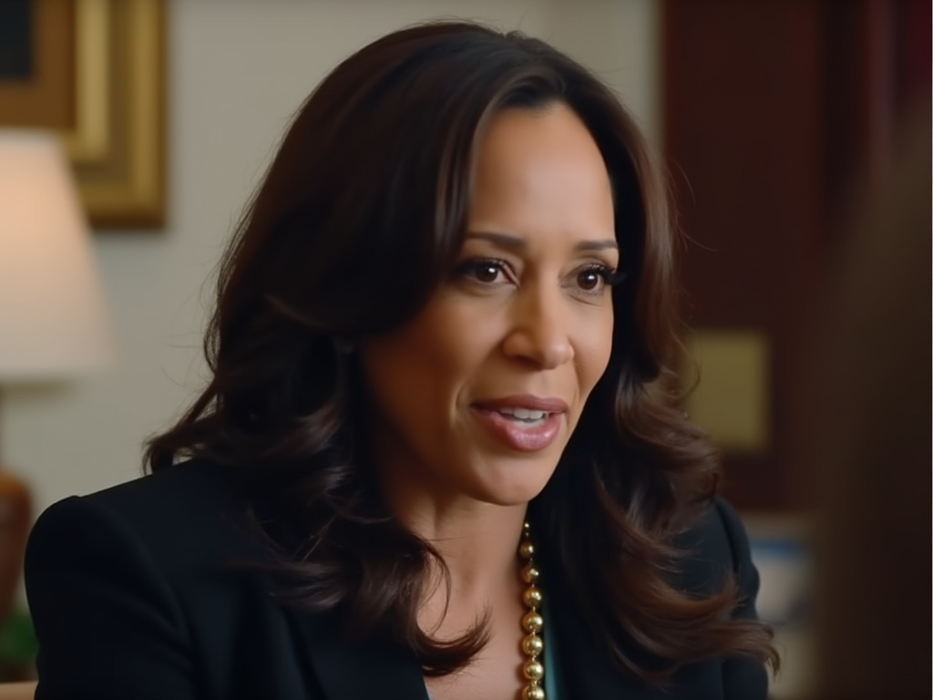 Vice President Kamala Harris talking in a documentary like she'd been there the whole time