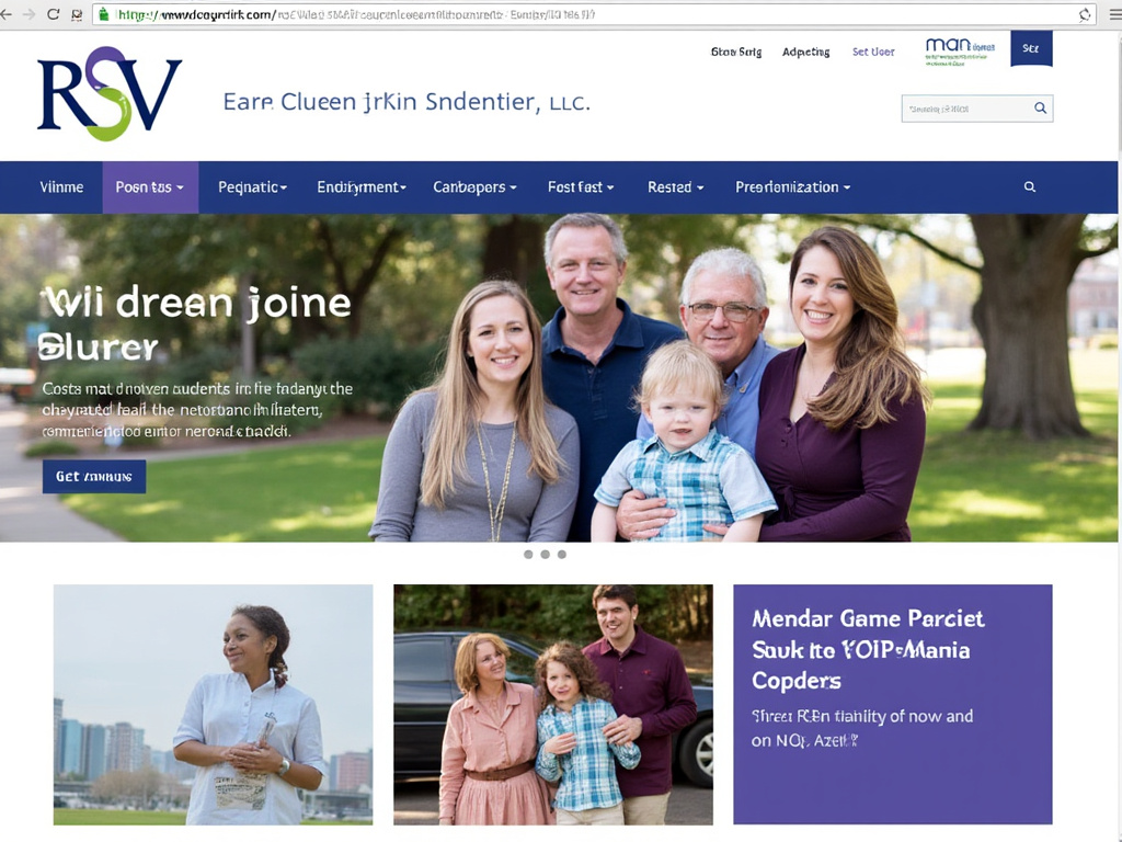 a screengrab of RSd March Walk website with a family photo inset