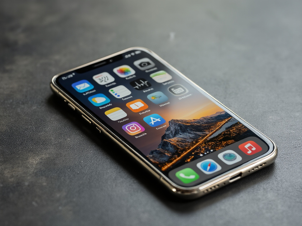 a photo of an iPhone on a counter