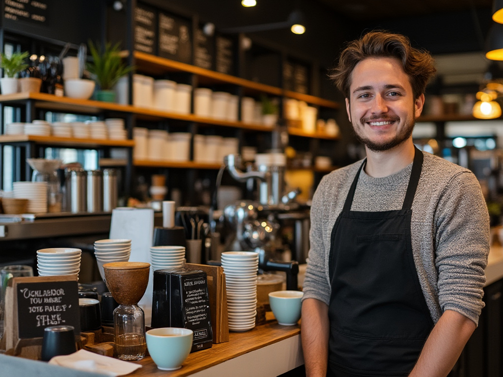inside starbucks by a barista station