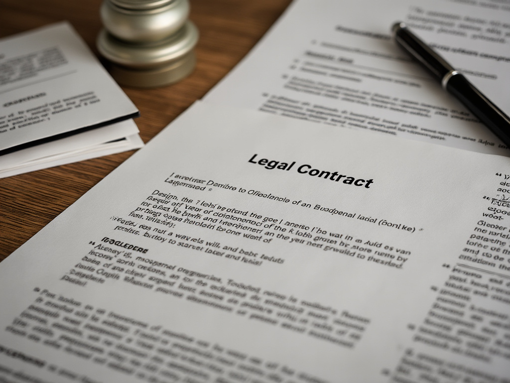 a photo of a long complex legal contract