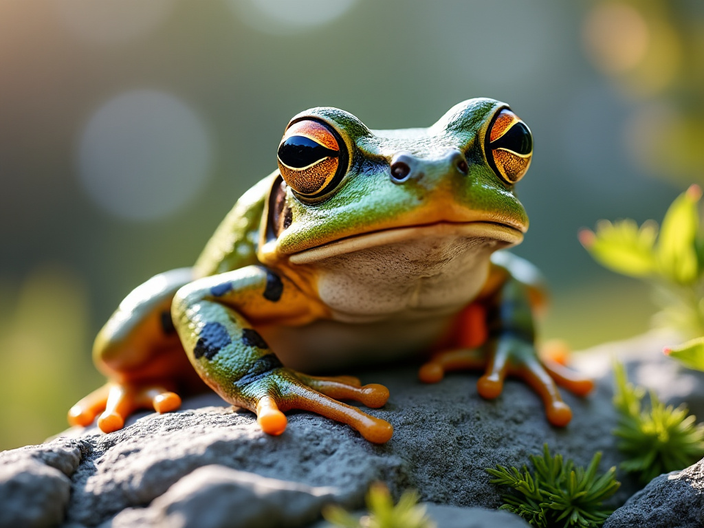 a photo of an alpine frog