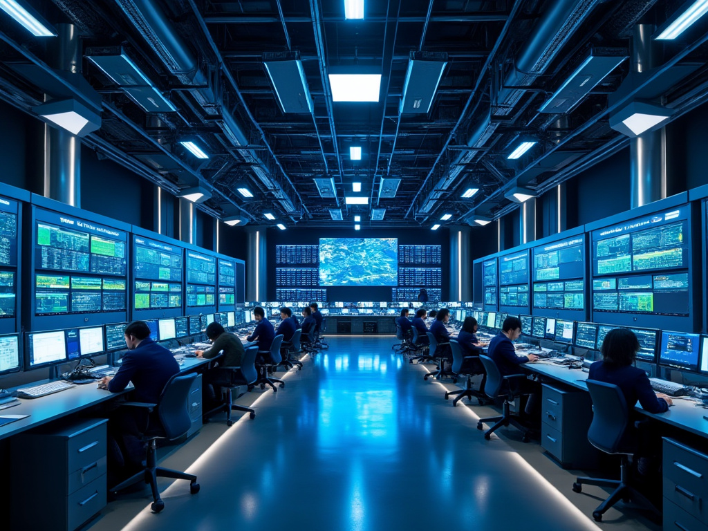 complicated control center system at some large tech company headquarters