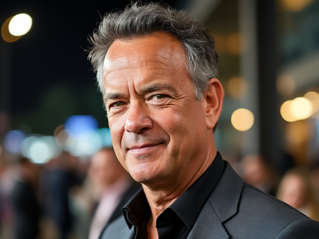 a photo of Tom Hanks looking young and youthful