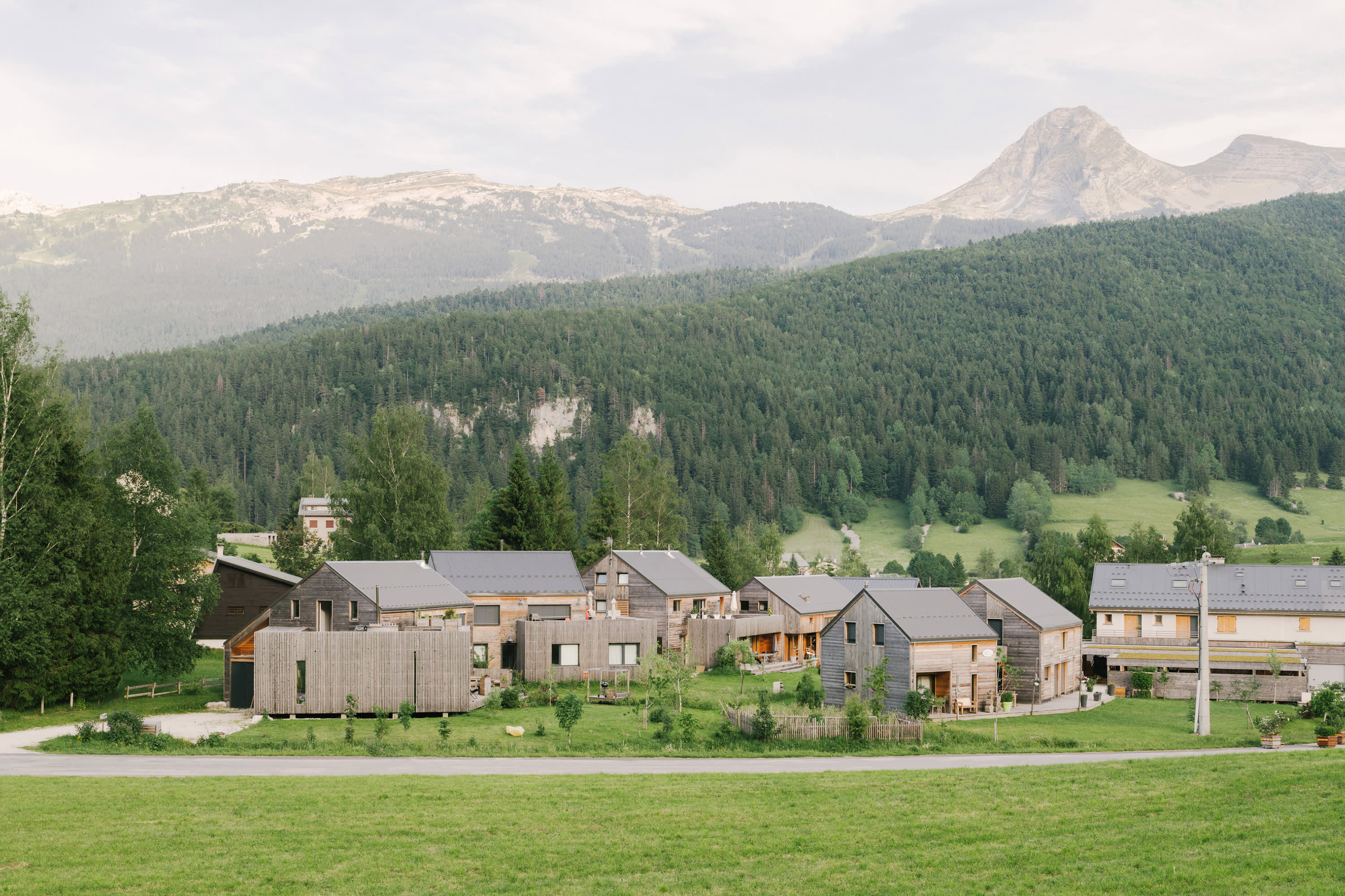 Lotissement en construction bois à Corrençon