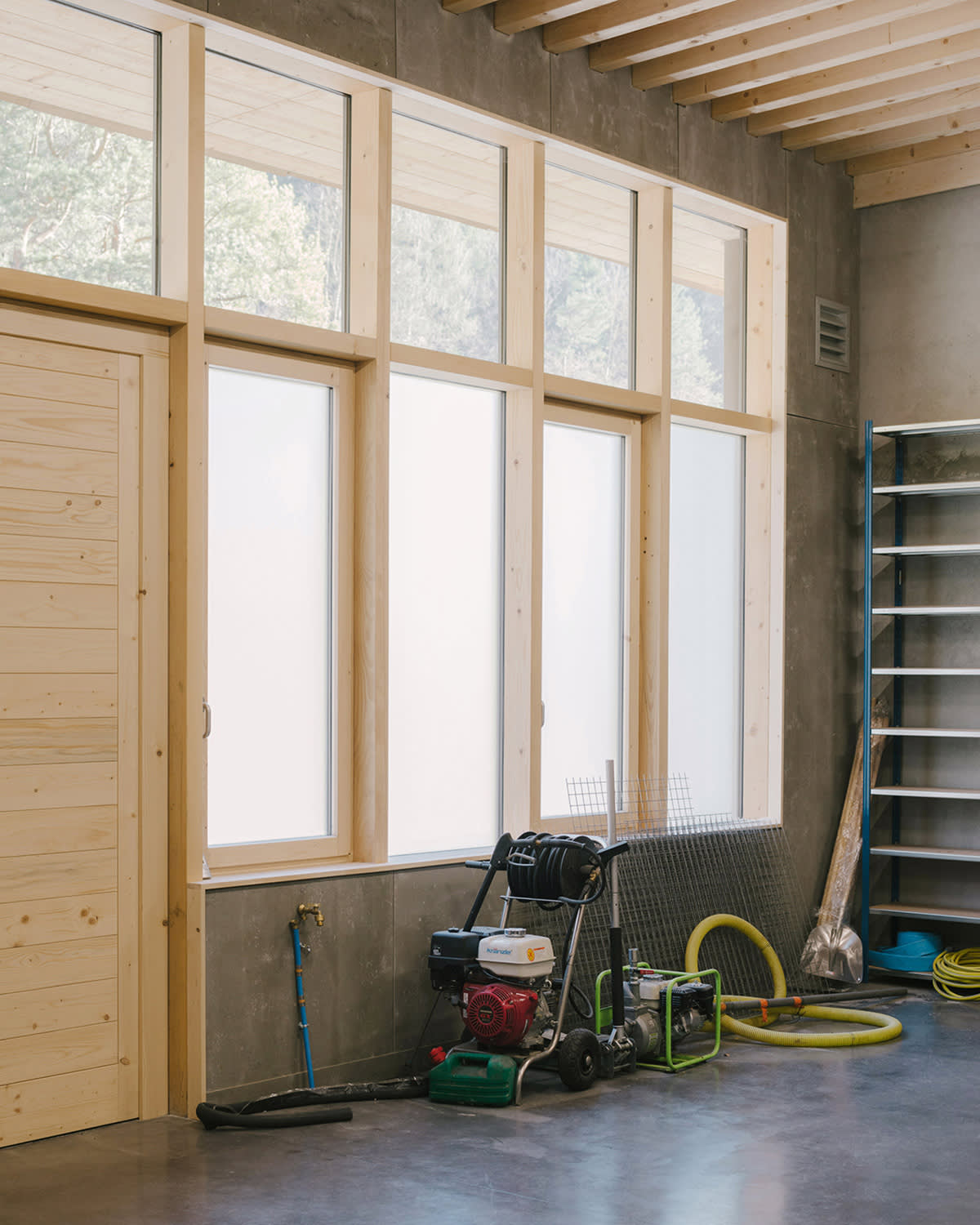 Intérieur de l'atelier du quai de transfert