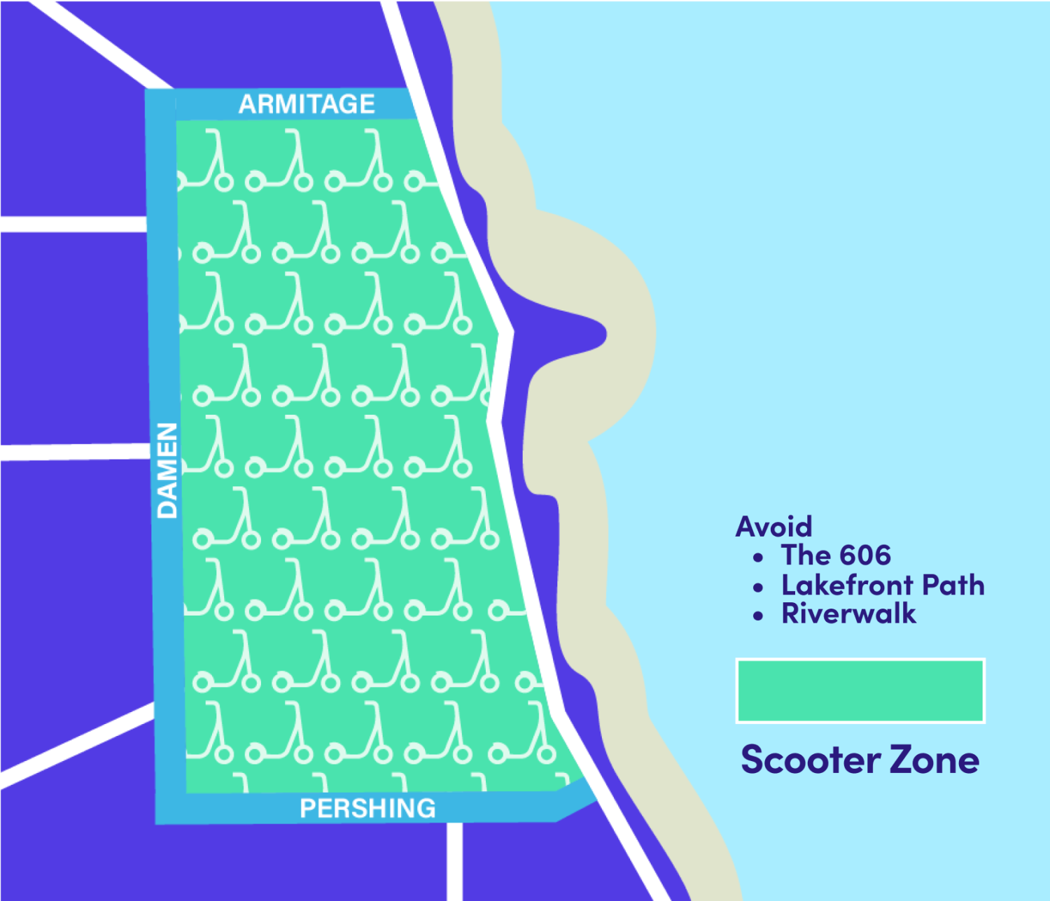 Scooter zone map