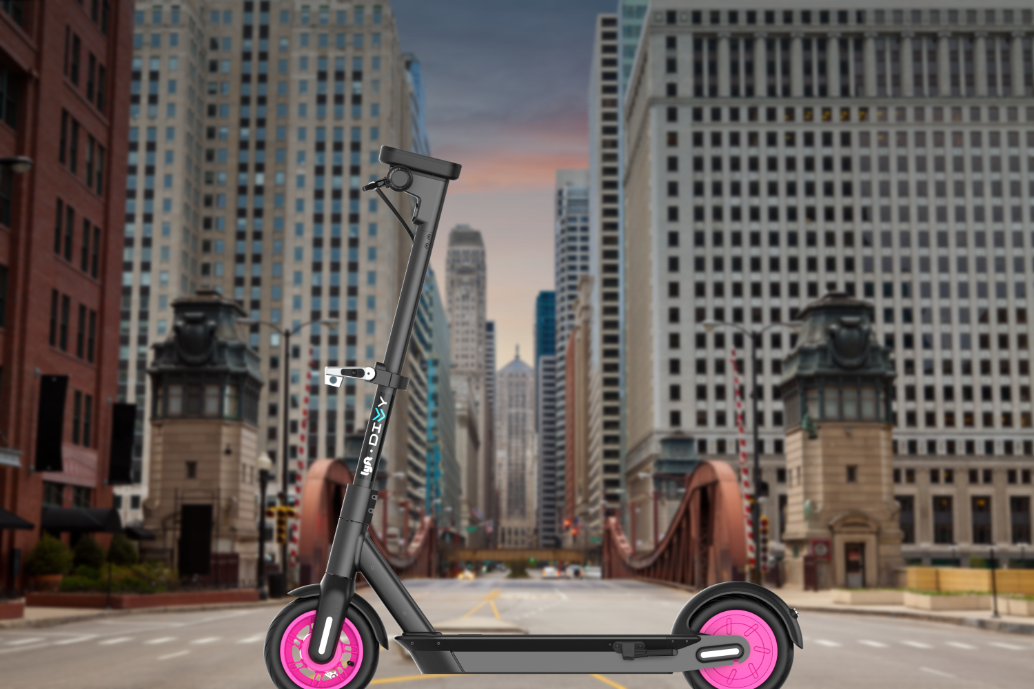 Divvy Scooter Chicago backdrop