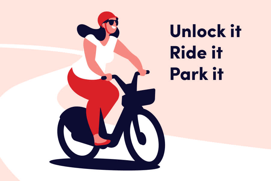 Unlock it. Ride it. Park it. Header image for blog