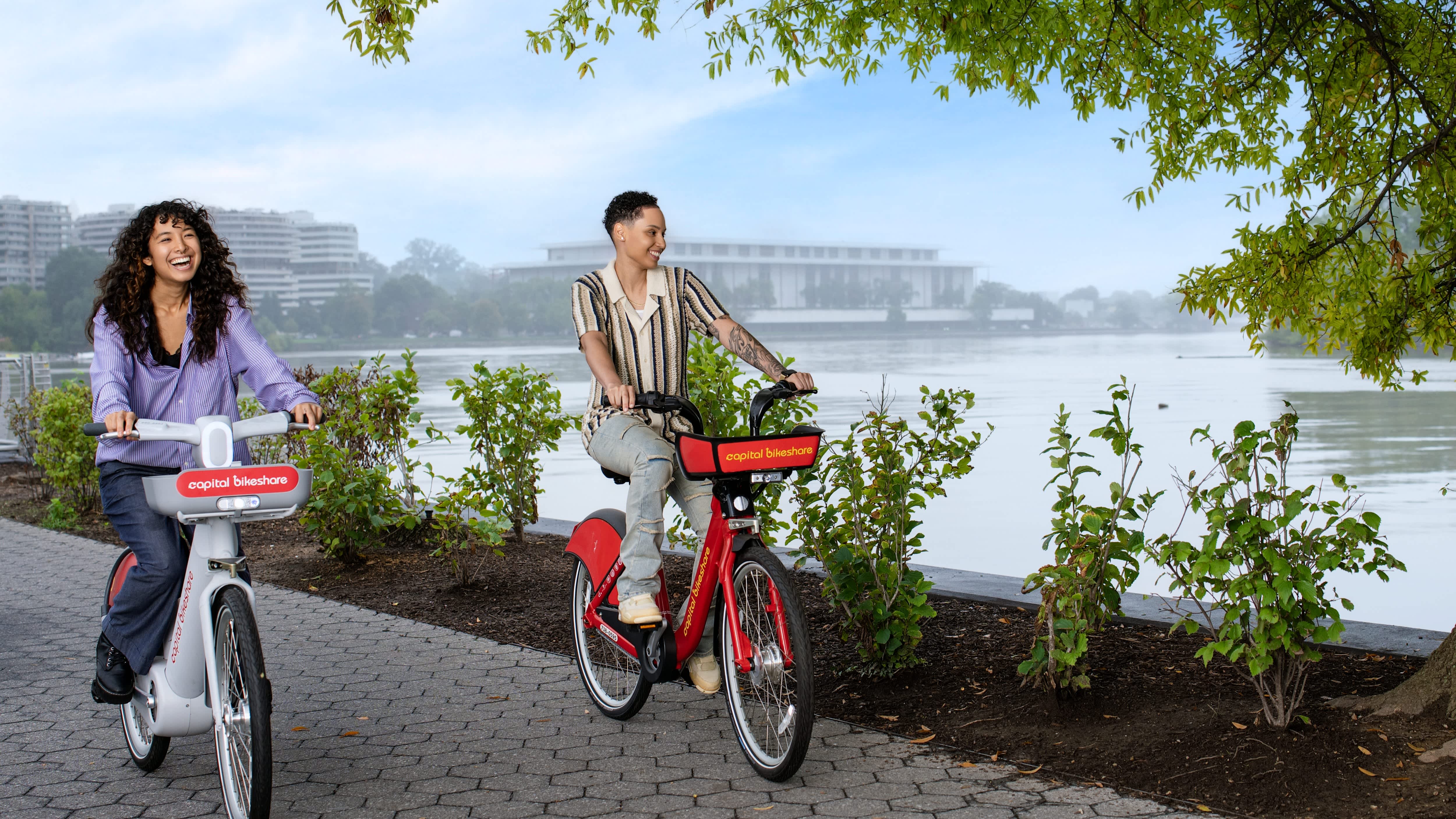 Riders enjoying Capital Bikeshare