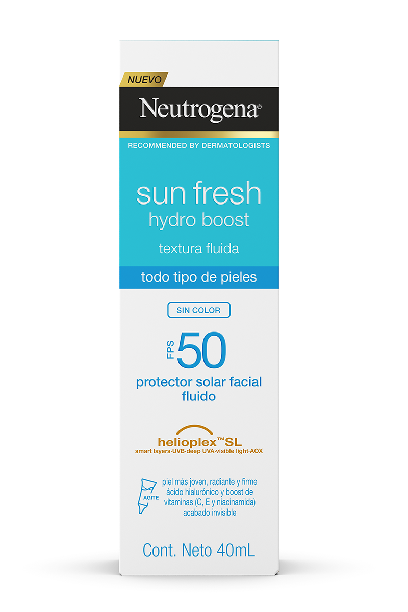 SUN FRESH HYDRO BOOST PROTETOR SOLAR FACIAL FPS50 SEM COR 7891010256449 40ml