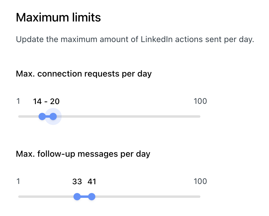 maximum limits