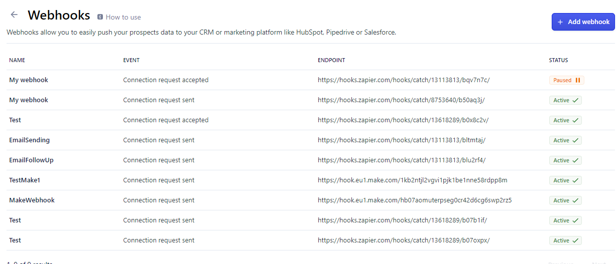 Add webhook Add webhook