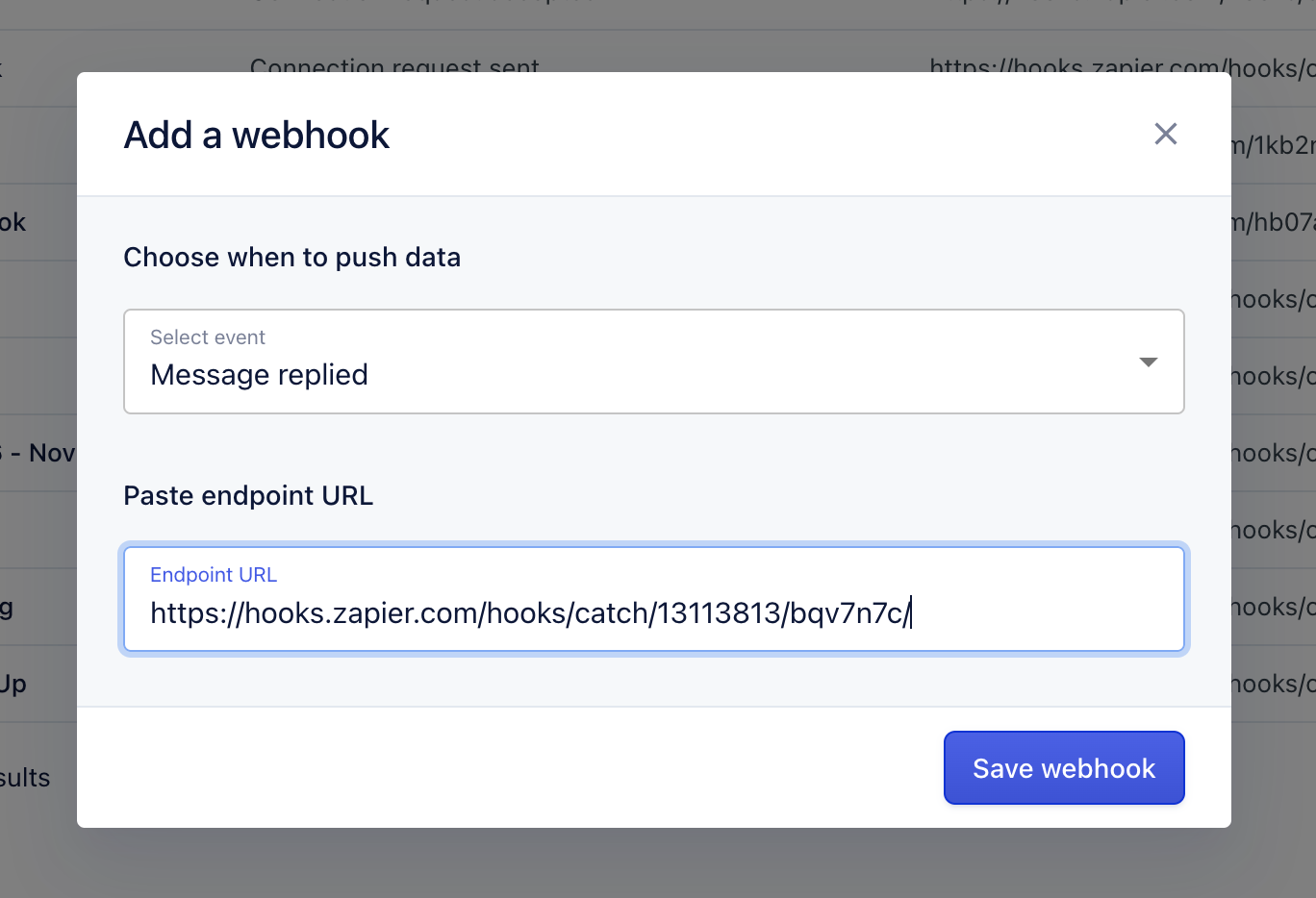 webhooks zapier hook url