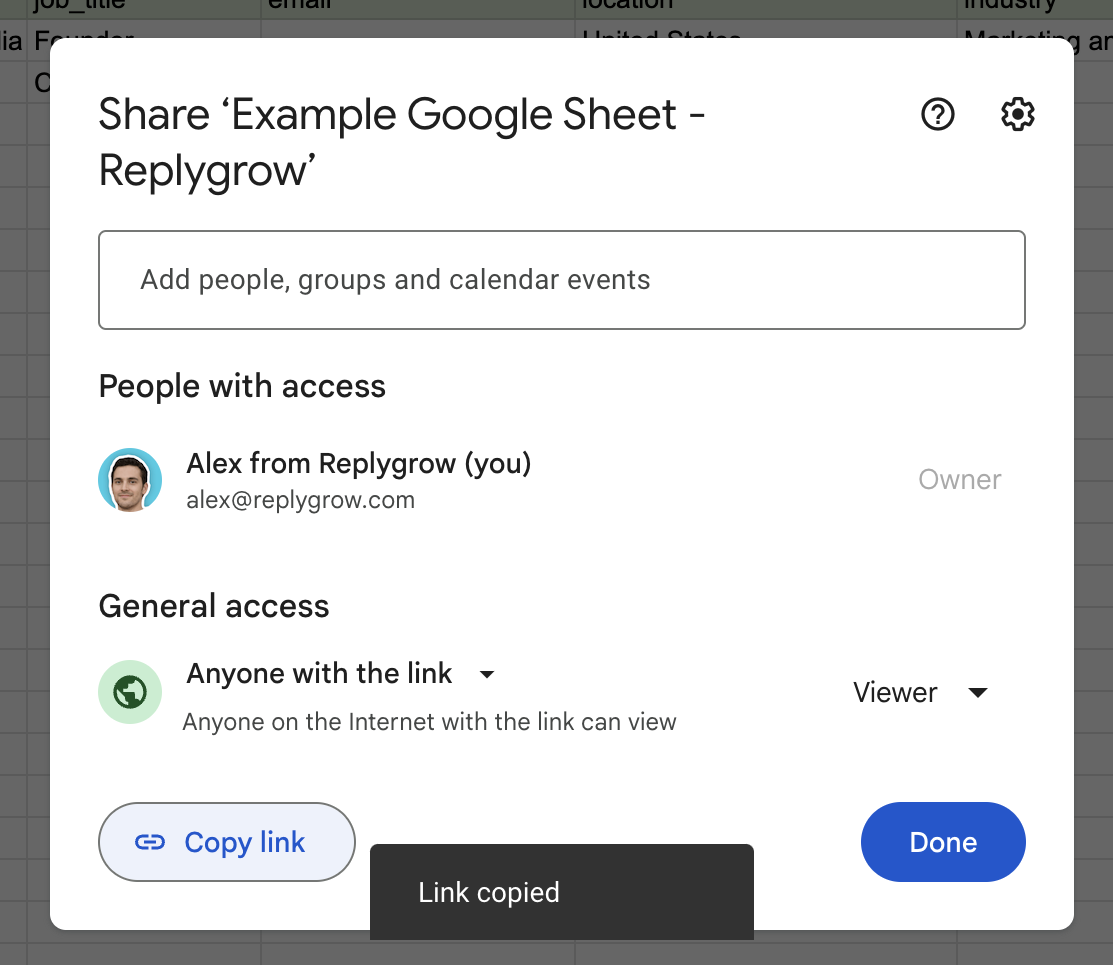 copy google sheet