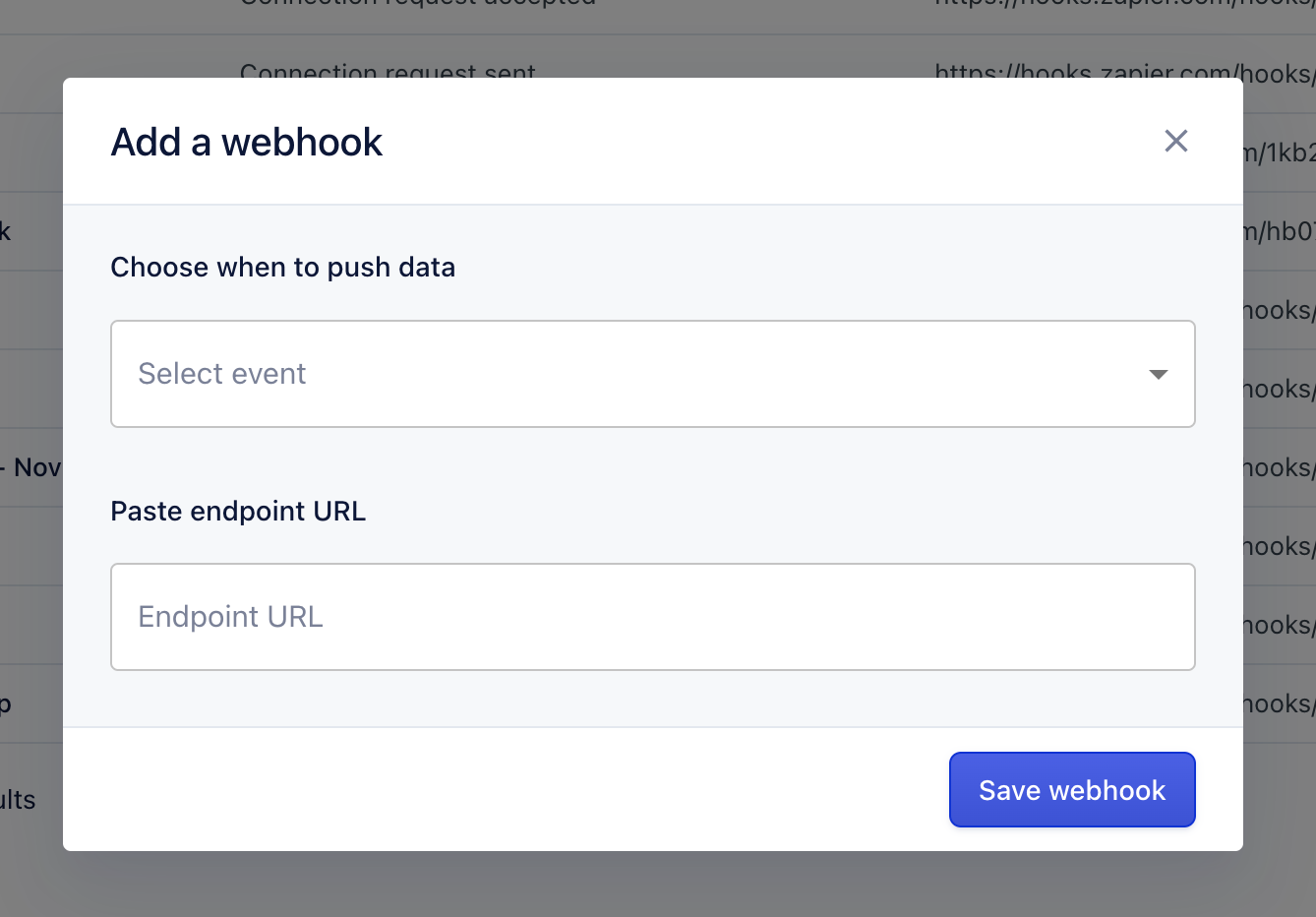 create webhook