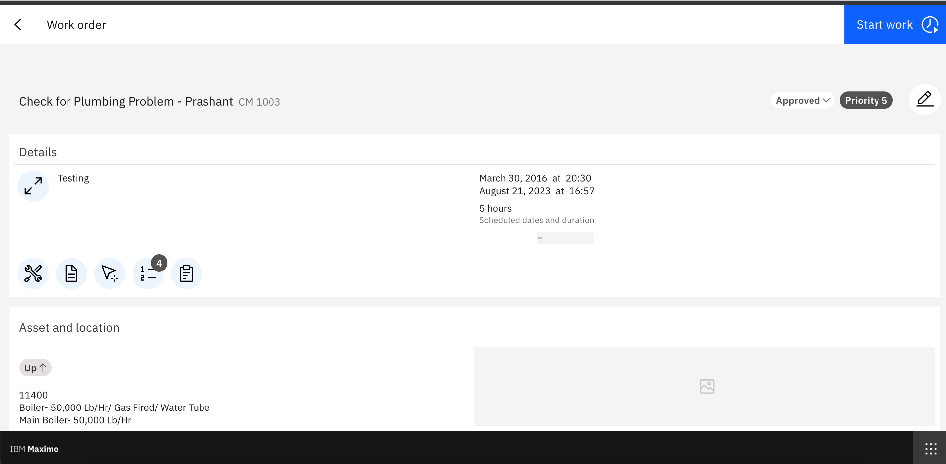 OOB Fields on WO Details