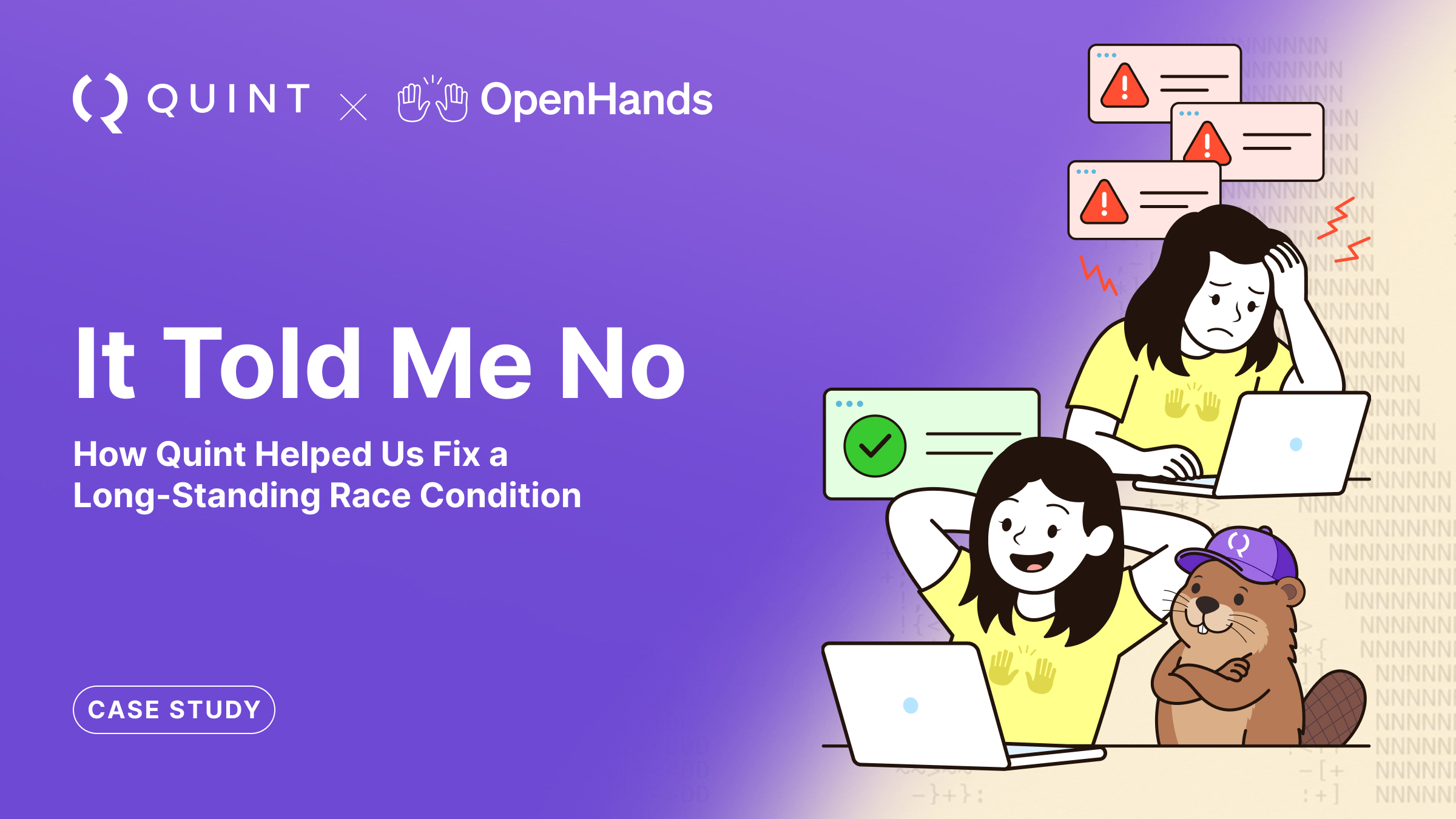 It Told Me No: How Quint Helped Us Fix a Long-Standing Race Condition