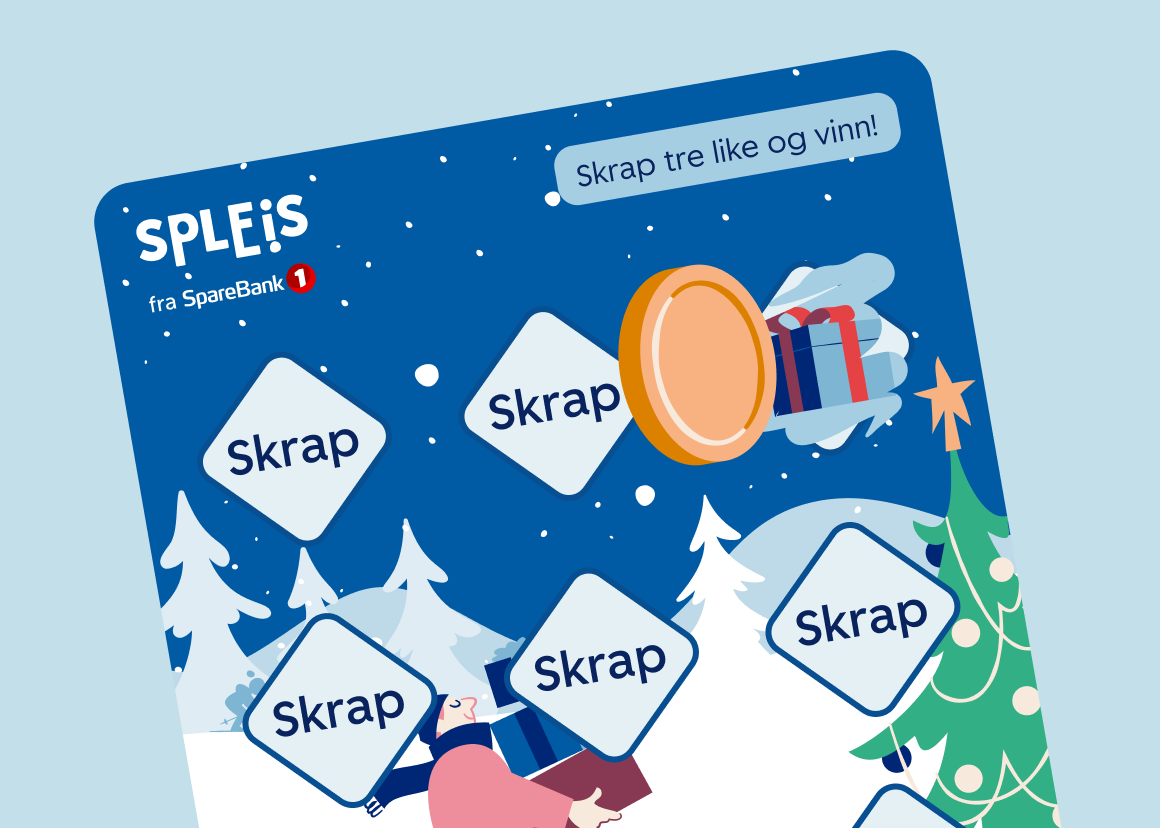 Illustrasjon av julelodd