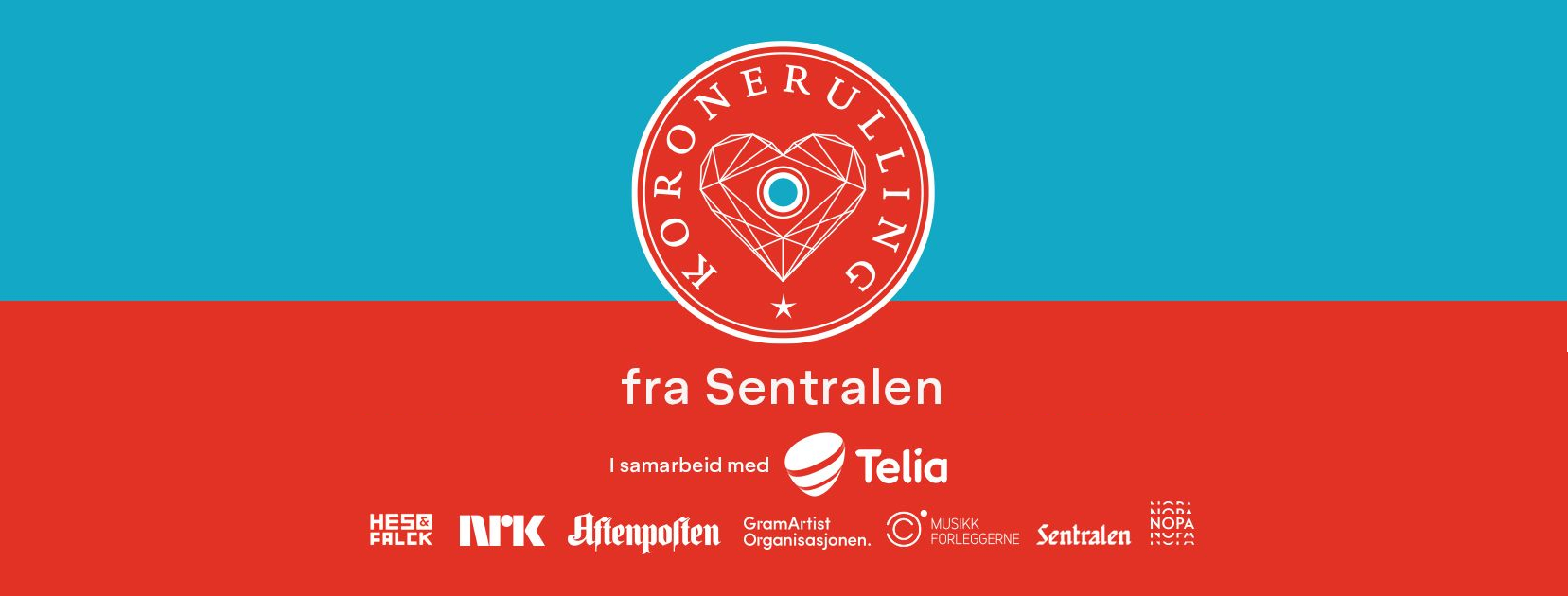 Koronerulling banner med logo