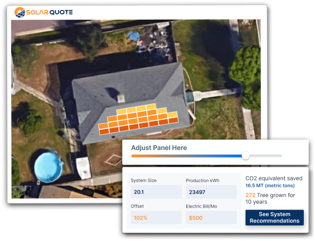 AI-generated instant solar quote tool