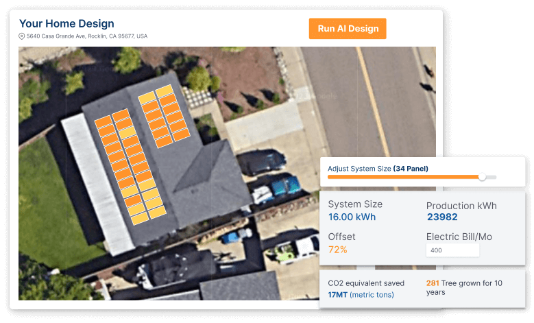 SolarQuote AI design tool Los Angeles