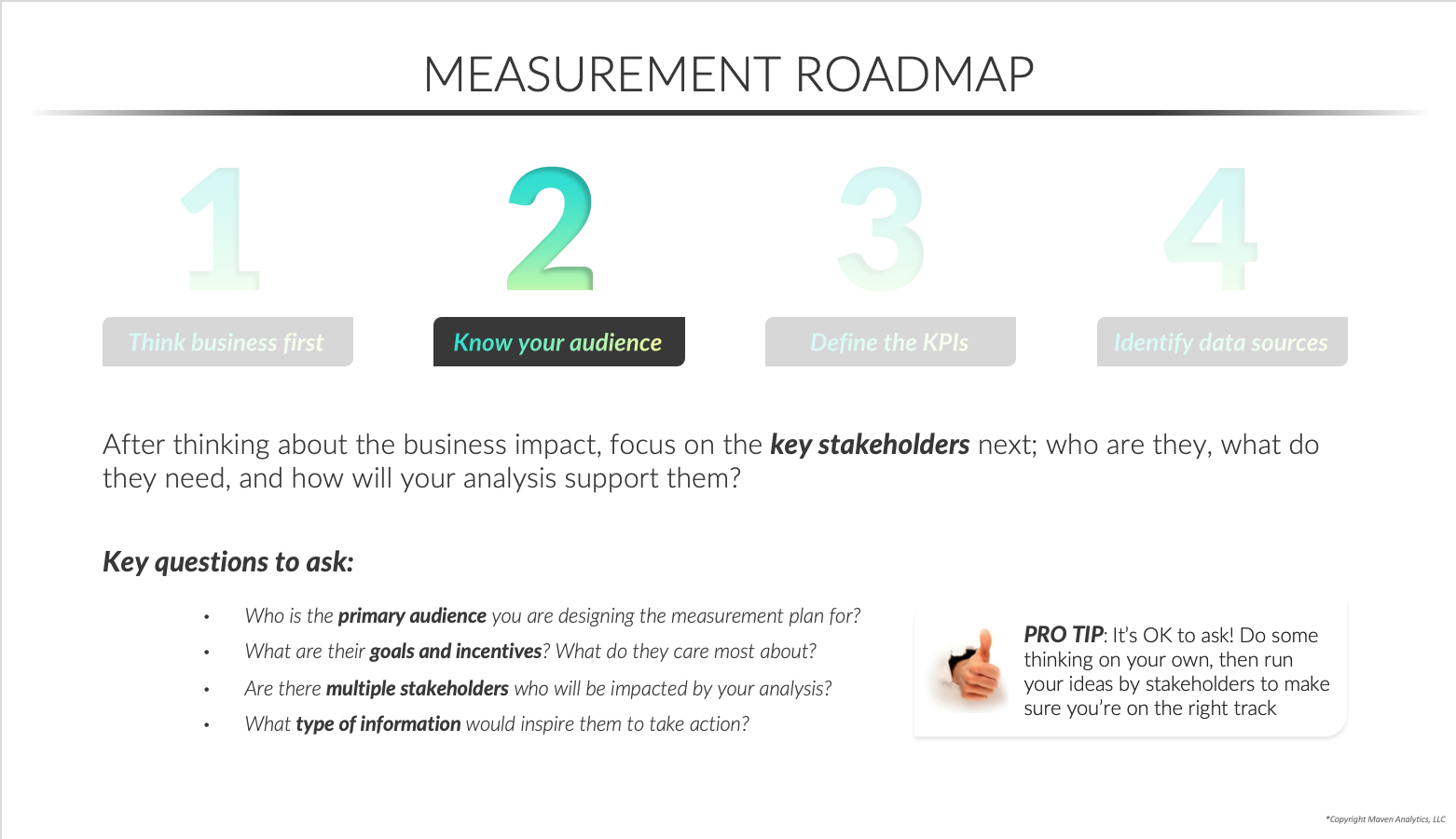 Measurement Planning Step 2 - Know Your Audience