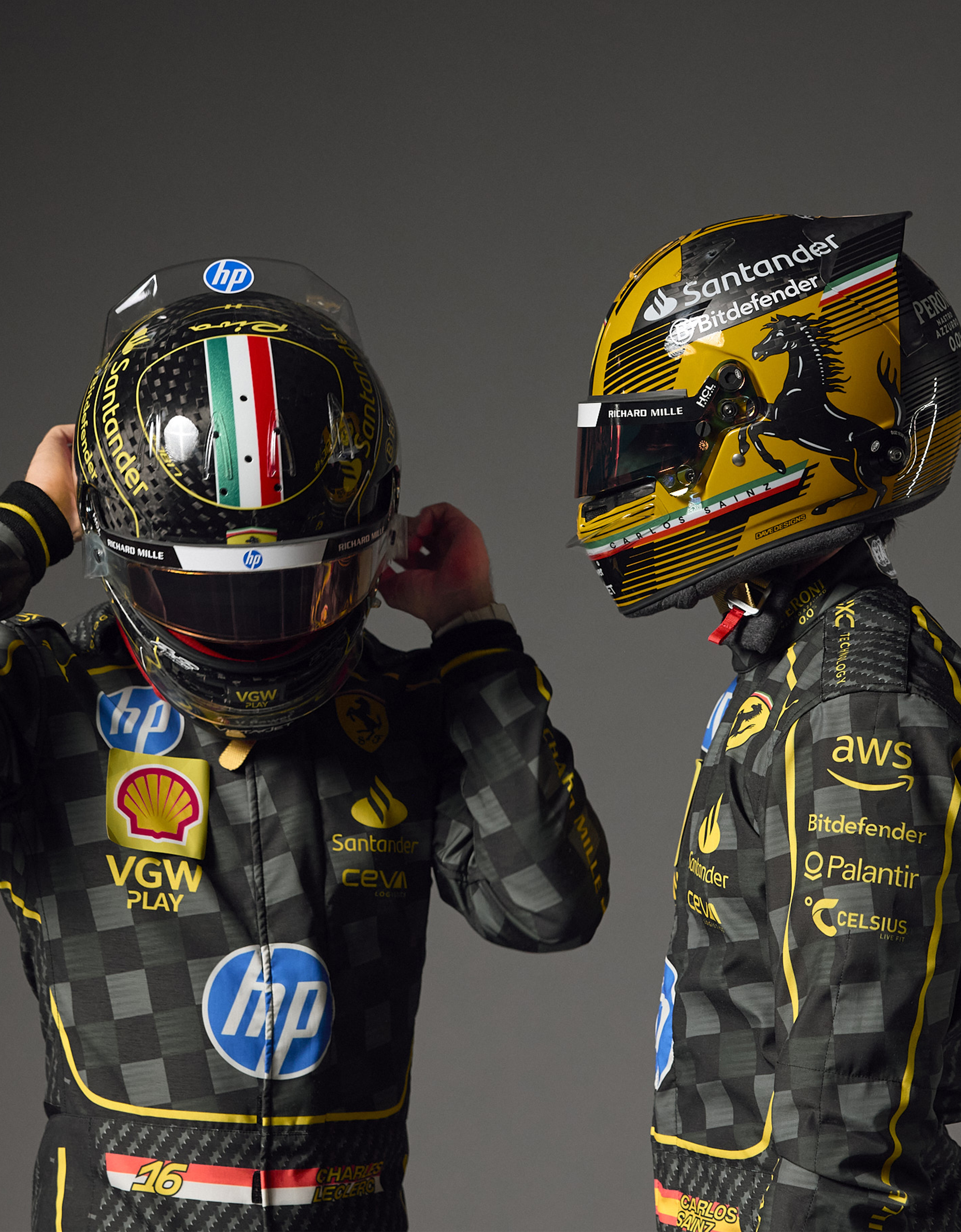 Casque Helmet Casco 1/2 Bell Ferrari Carlos Sainz 2022 GP New