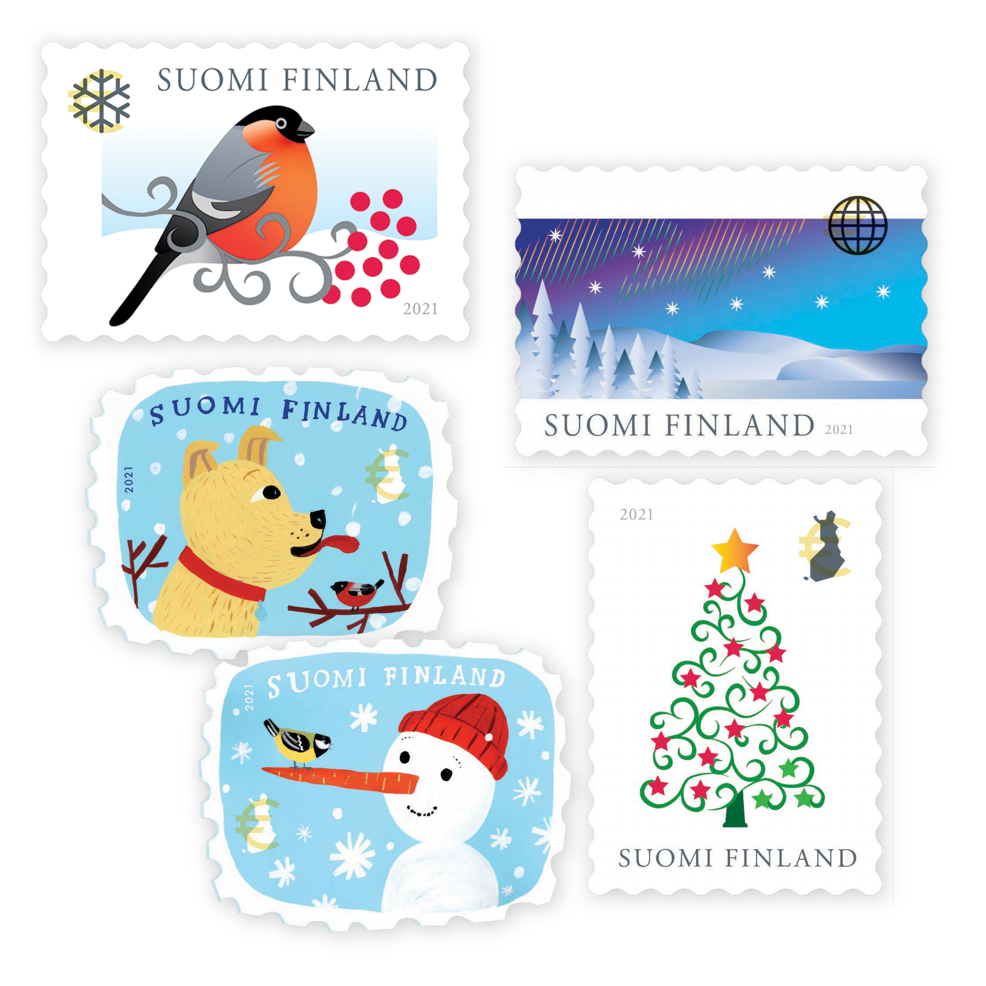 Suomen postimerkit 2021 - erä 4/4