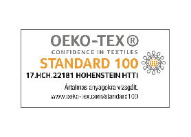 A FÜGGETLEN OEKO-TEX® STANDARD 100 CÍMKÉVEL MINŐSÍTETT