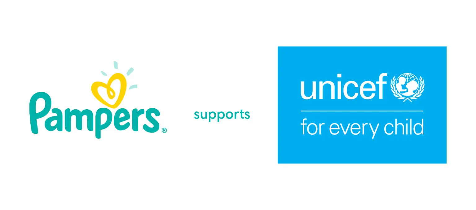 A Pampers és az UNICEF együttműködési logója