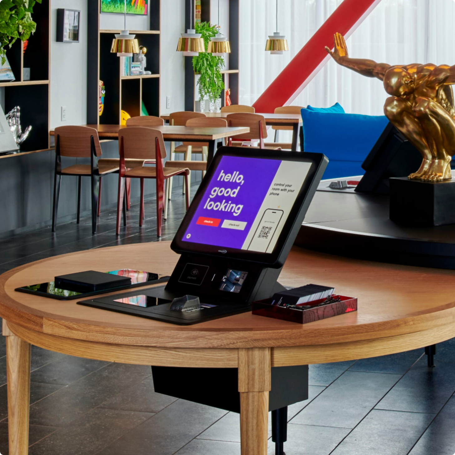kiosk - contact us page