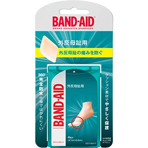 バンドエイド® 外反母趾用 レギュラーサイズ4枚入