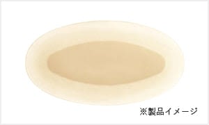 製品の中心部が厚いから、まるでクッションのように、靴ずれを守る！ 