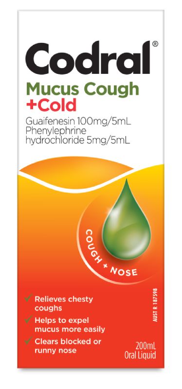 CODRAL® Mucus Cough +Cold Liquid