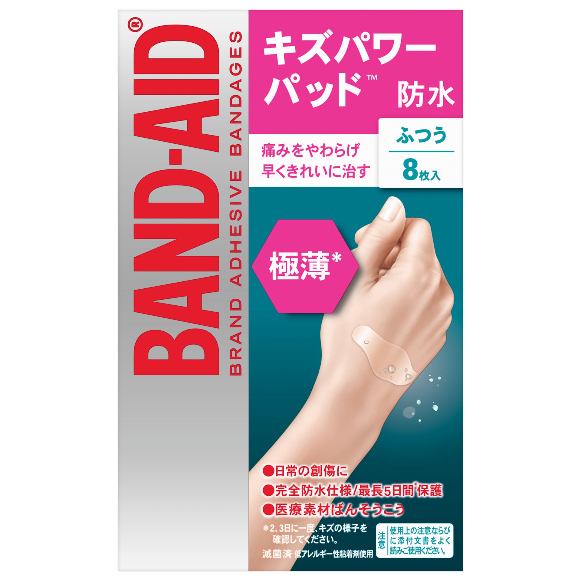 404375422 BandAid KPP Reg Thin 8ct CTN 3D C1N1 V0