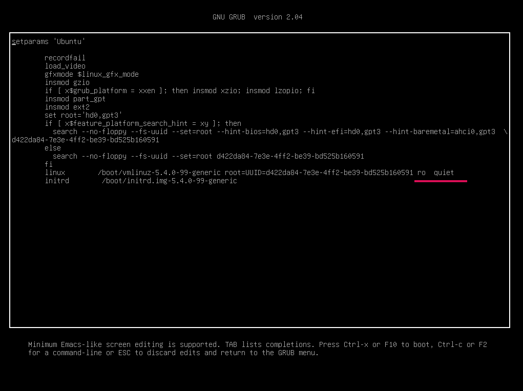 reset-root-password-ubuntu-debian--current-boot-parameters