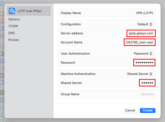 MacOS VPN Steg 2