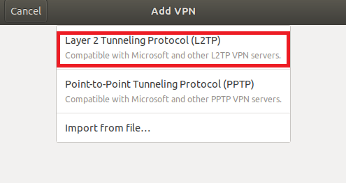 Skapa en L2TP VPN – Steg 3