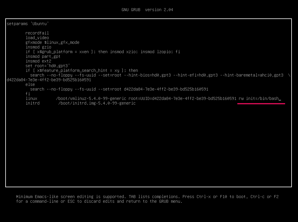 reset-root-password-ubuntu-debian--new-boot-parameters