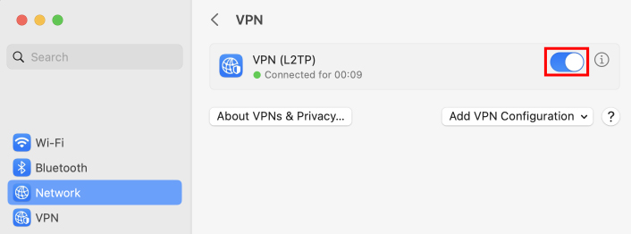 MacOS VPN Steg 4