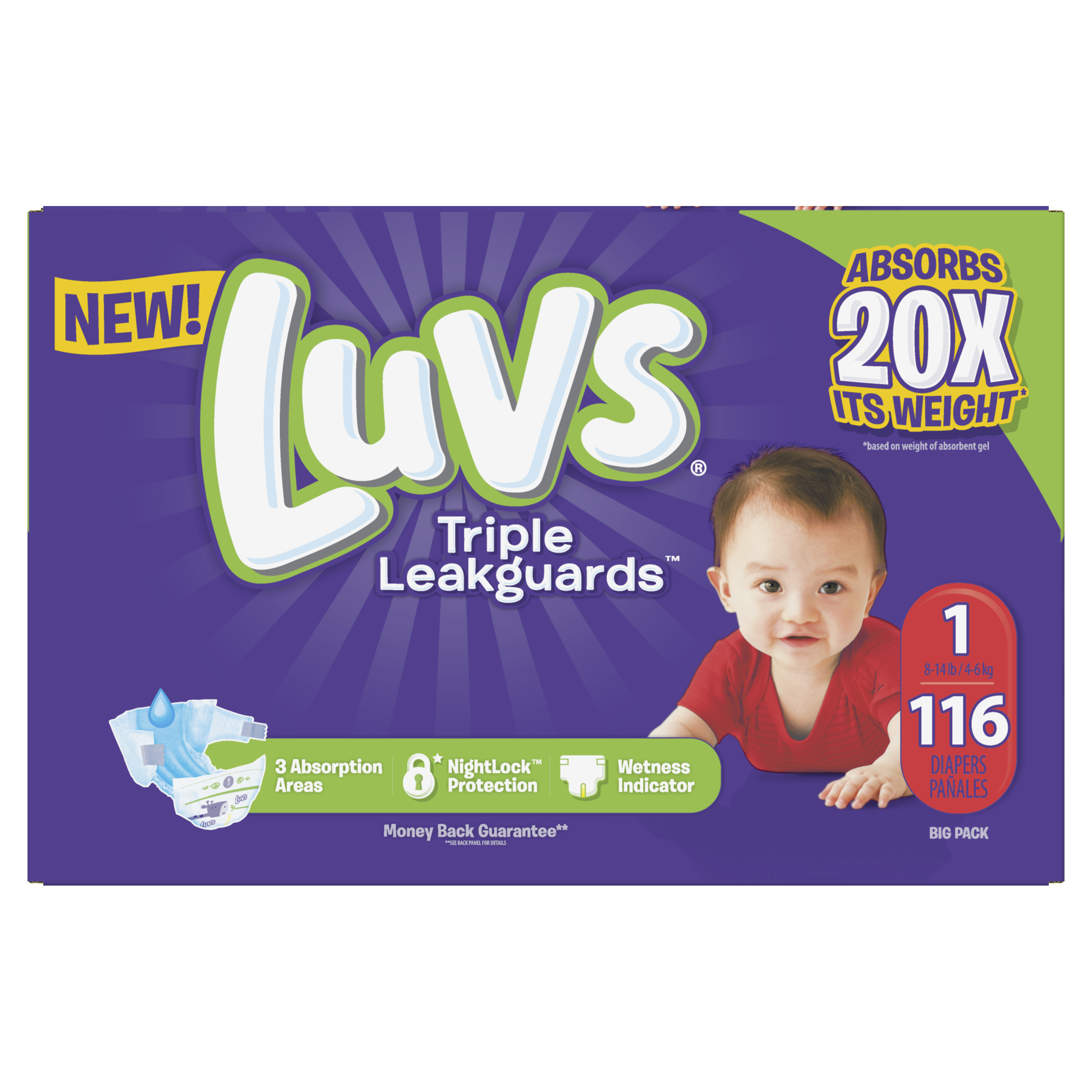 luvs 116 size 1
