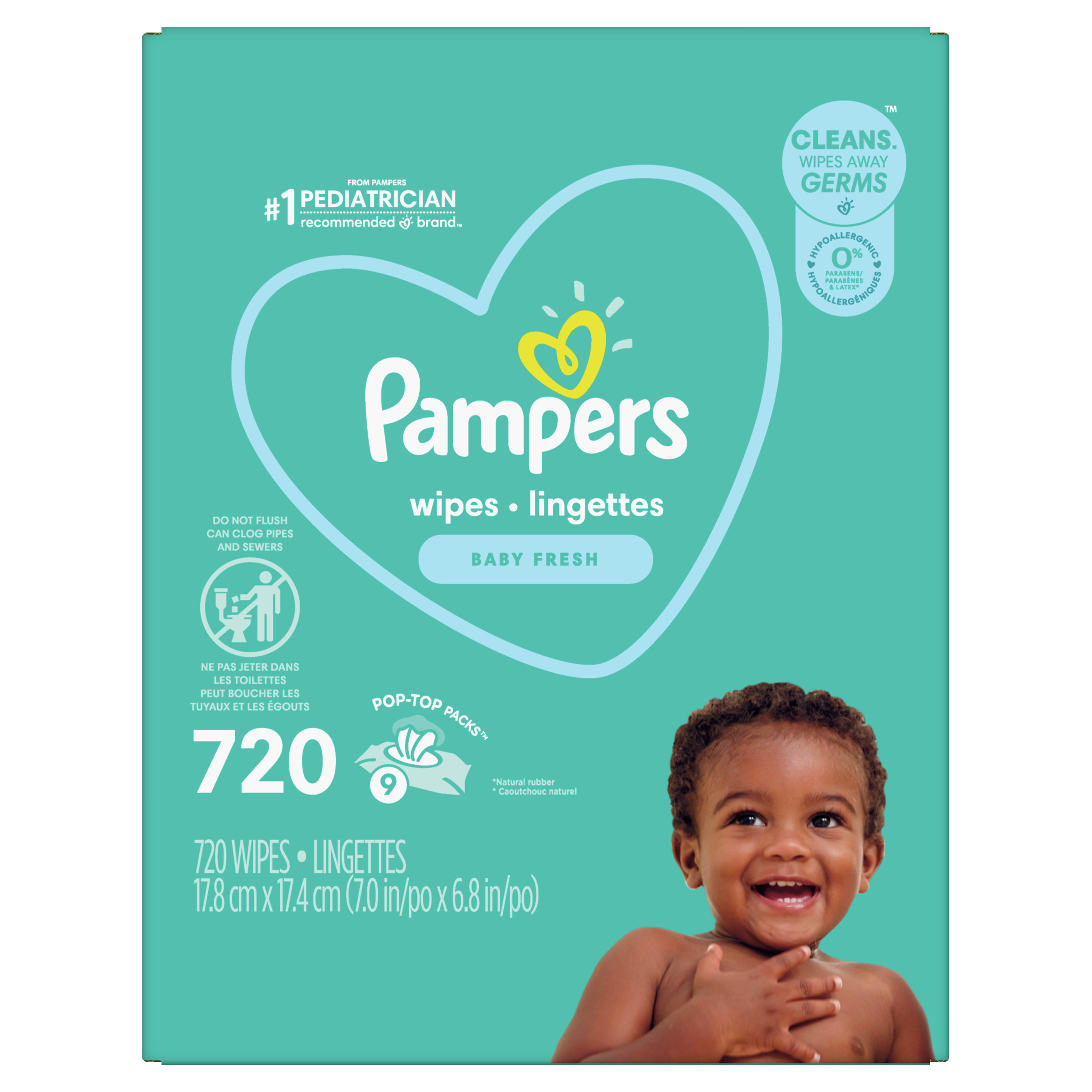 Pampers sales wipes lingettes