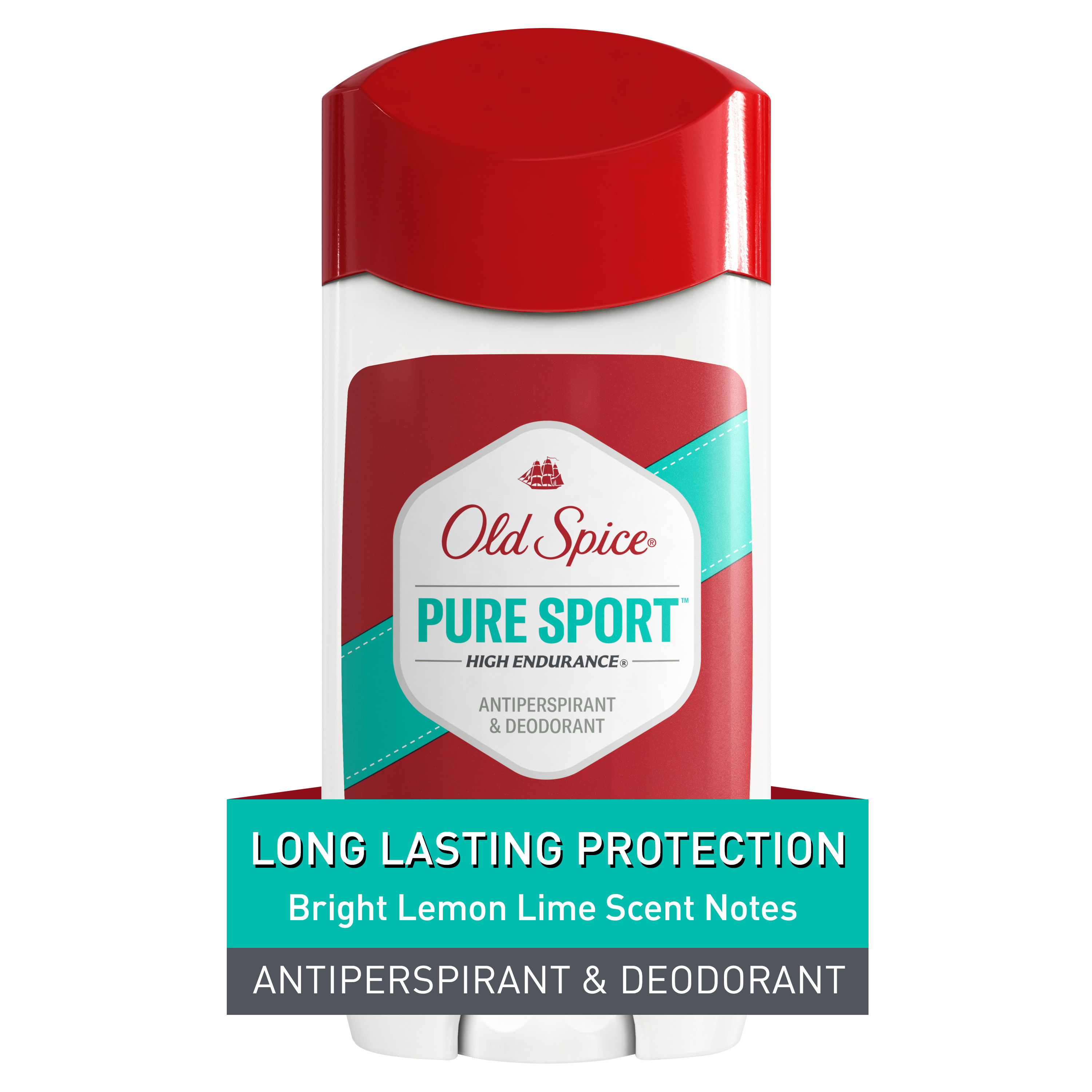 Old Spice High Endurance Anti-Perspirant Deodorant for Men, Pure