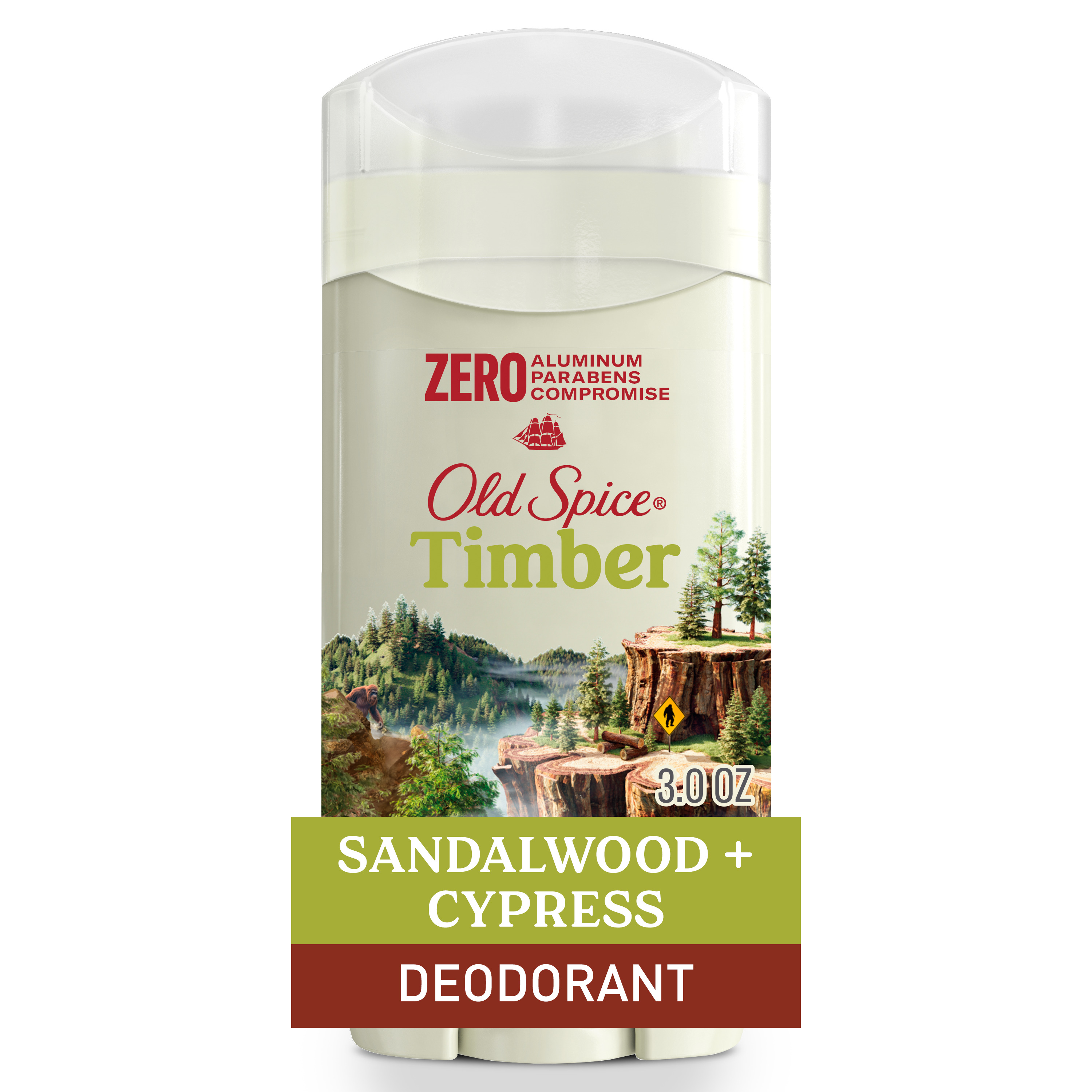 Old Spice Men's Deodorant Aluminum-Free Timber with Sandalwood, 24