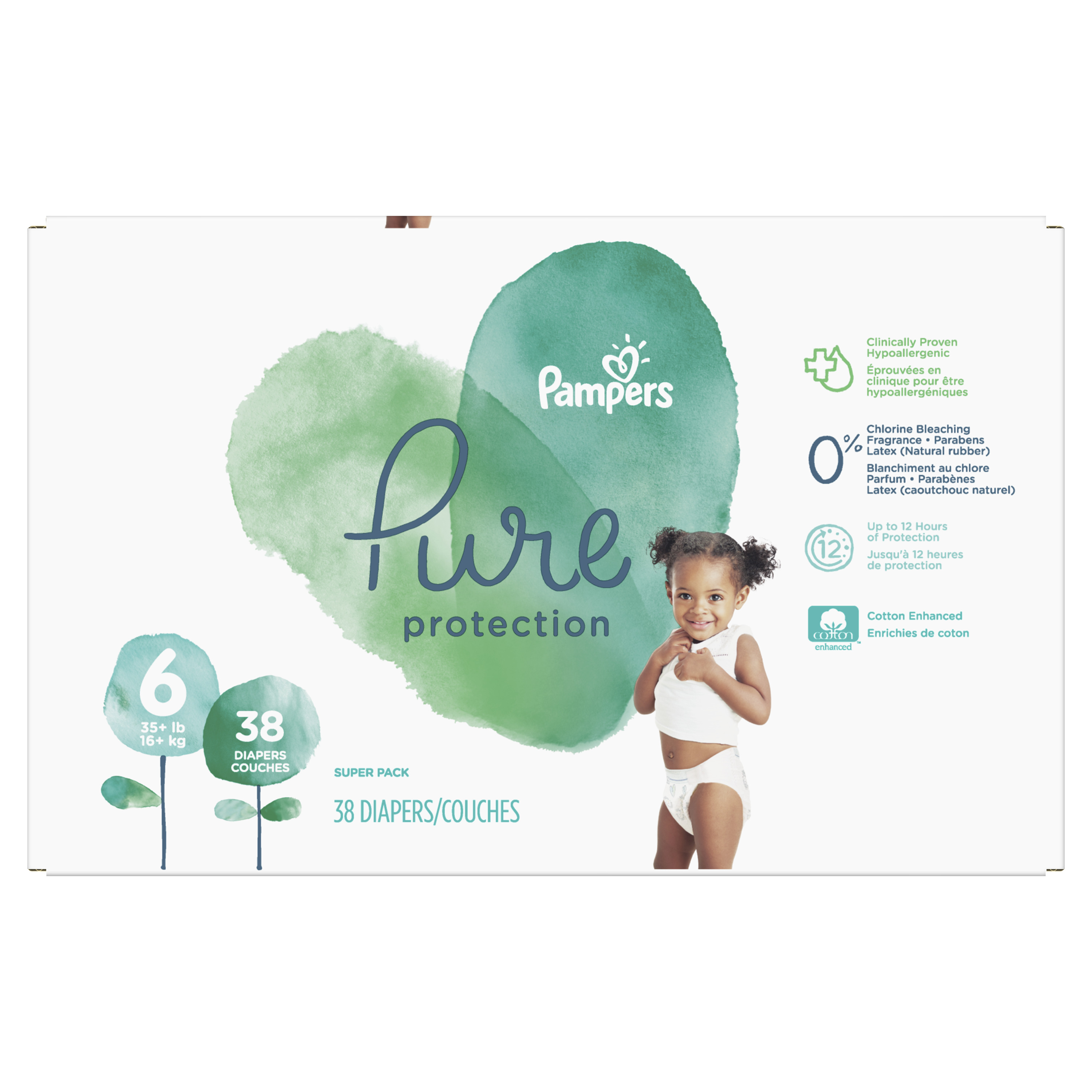 pampers pure size 6